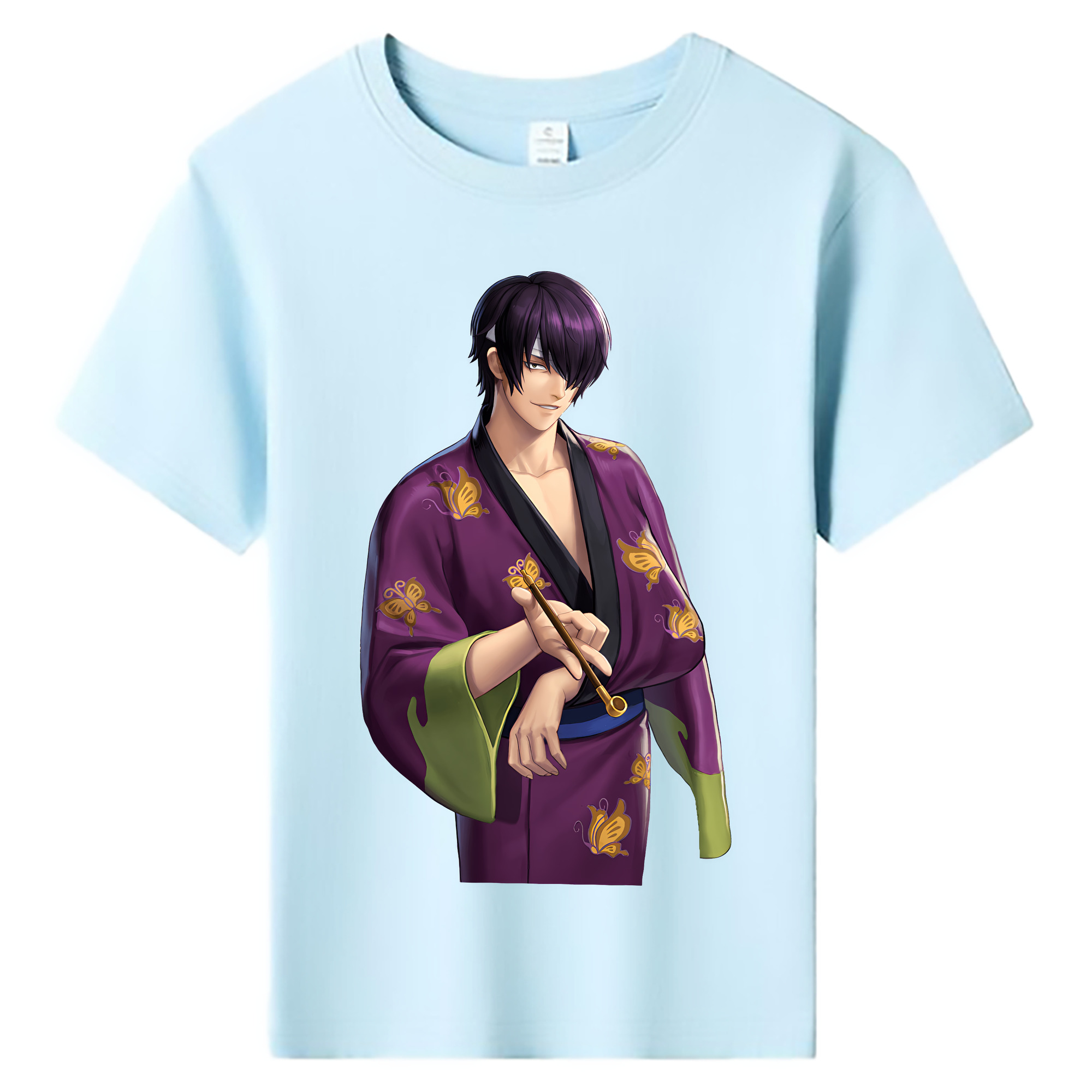 （画像用） ぎんたま 坂田銀時（さかたぎんとき） 神楽 志村新八（しむら しんぱち） GINTAMA Sakata Gintoki Kagura Shimura Shinpachi 綿100％キッズTシャツ（フロントプリント）
